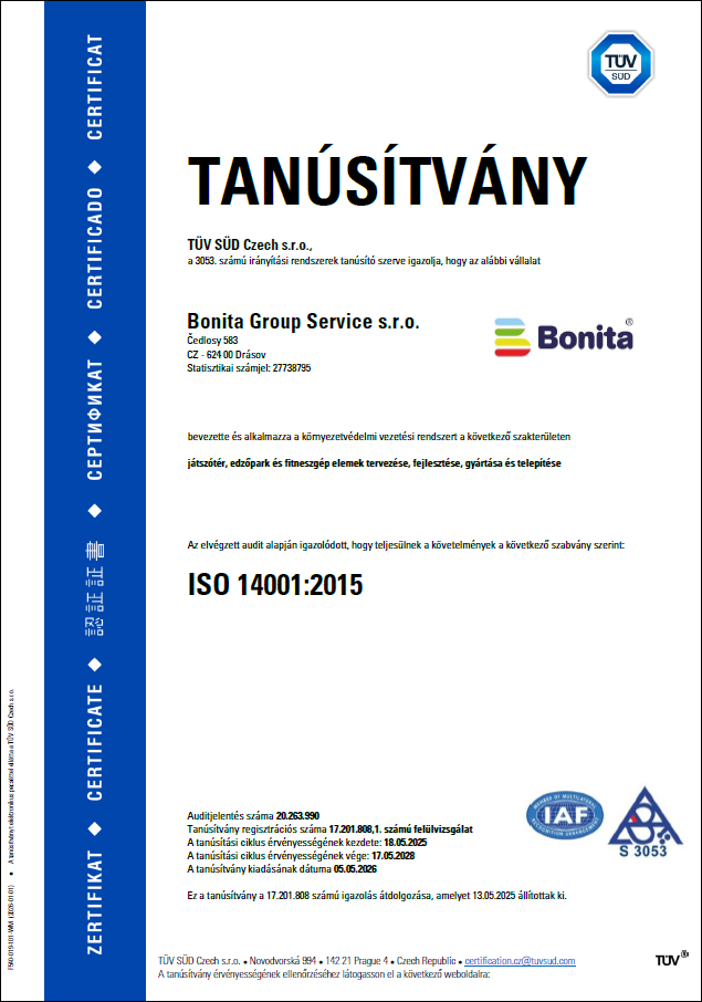 certifikát ISO