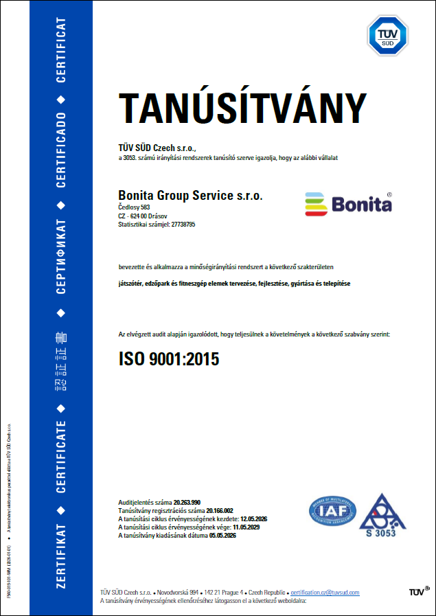 certifikát ISO