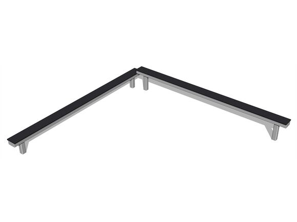 Dupla gerenda - teljes fémszerkezet (szab. mag. 1 m)