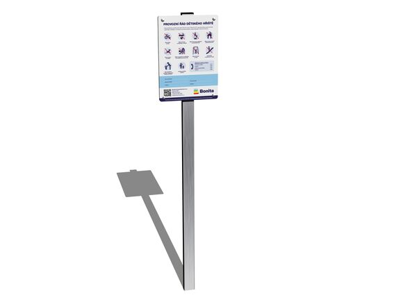 Információs tábla üzemelési rendszabályzattal együtt IT100K