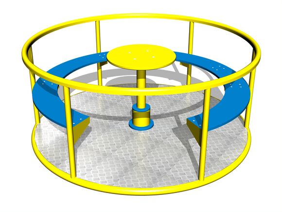 Ülőhelyes körhinta KON0001KY (átmérő 1,25 m) - borostyán