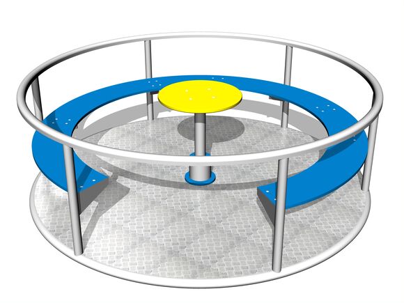 Ülőhelyes körhinta KON0003KS (átmérő 1,65 m) - ezüst