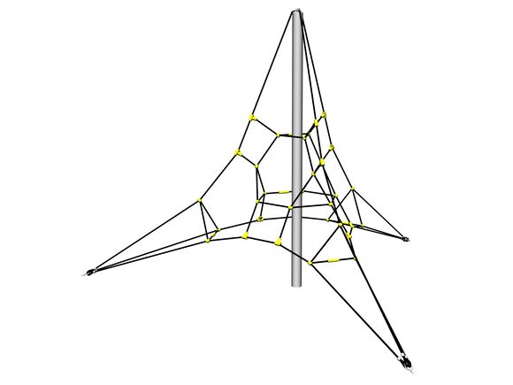 Kötélpiramis PY3300K (szab. mag. 1 m, 3 merevítő zárral)