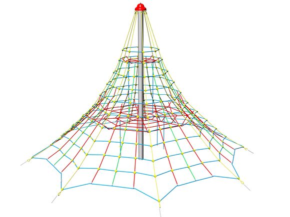 Kötélpiramis PY850K (szab. mag. 1,5 m, 8 merevítő zárral)
