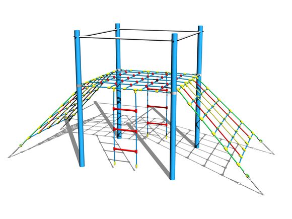 Kötélrámpa kétoldali LP140KB - teljes fémszerkezet (szab. mag. 1,5 m)