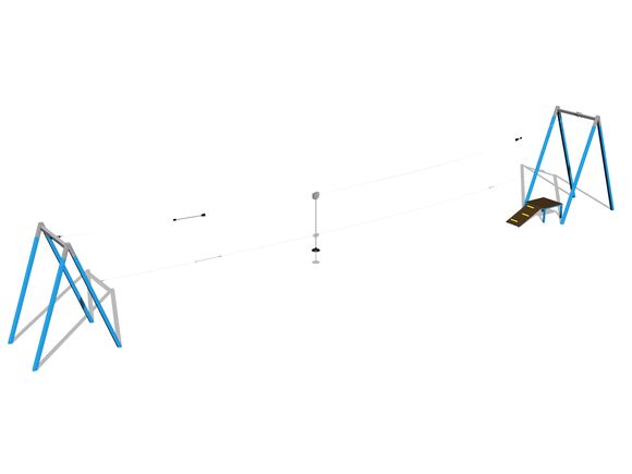 Kötélpálya A formájú LD021KB - kék
