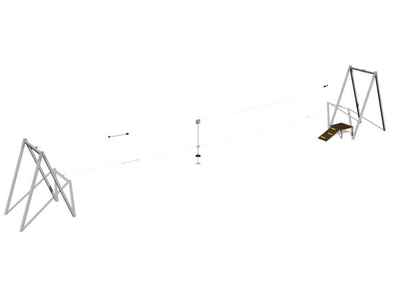 Kötélpálya A formájú LD021K - galvanizált