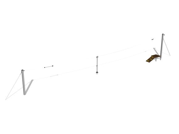 Kötélpálya oszlopos LD011K - galvanizált