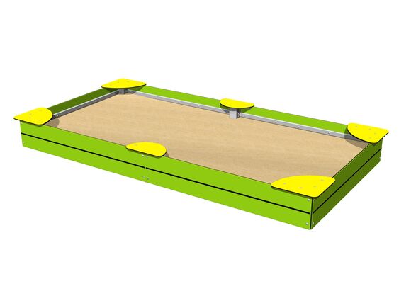 Homokozó ülőkékkel 3x1,5 m PIP3015LY