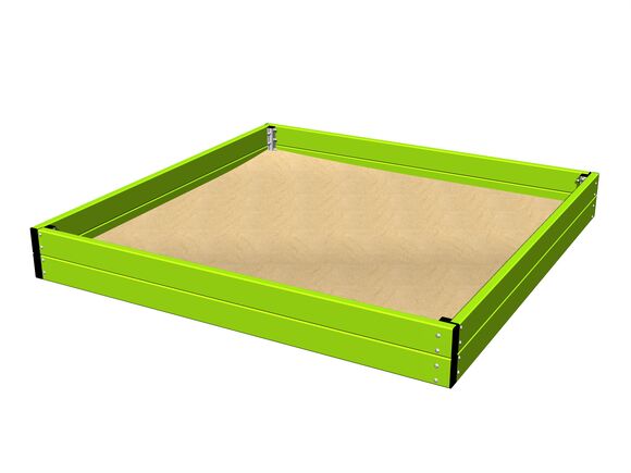 Homokozó 2x2 m - lime