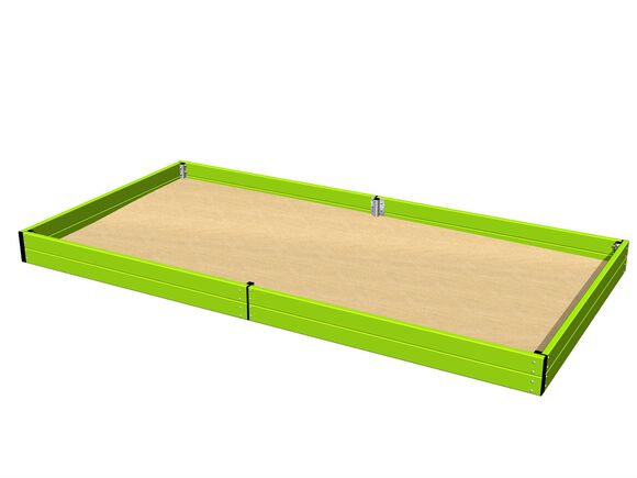 Homokozó 4x2 m - lime