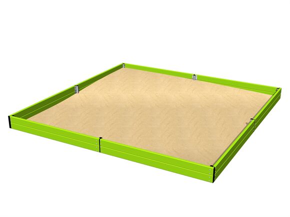 Homokozó 4x4 m - lime