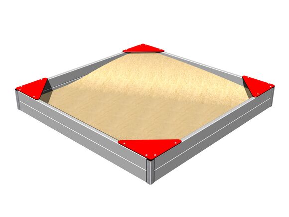 Ülőkék négyoldalú homokozóhoz SP001KR - piros
