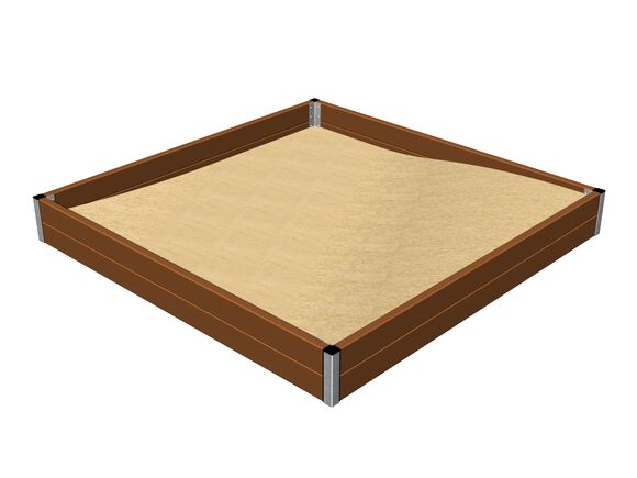 Homokozó 2x2 m PI220KW - barna teljes fémszerkezet