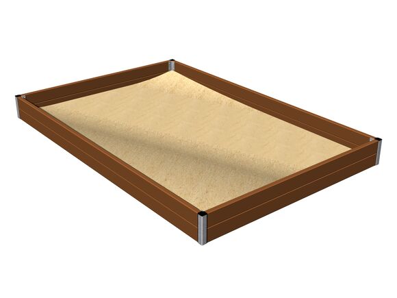 Homokozó 3x2 m PI320KW - barna teljes fémszerkezet