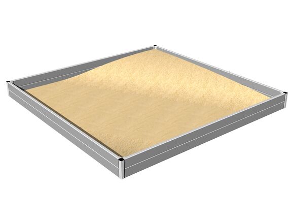 Homokozó 3x3 m PI330KS - ezüst teljes fémszerkezet