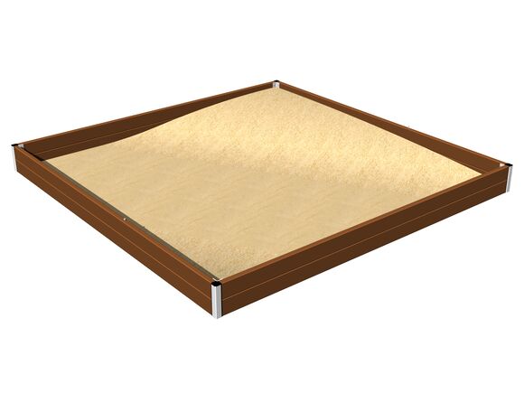 Homokozó 3x3 m PI330KW - barna teljes fémszerkezet