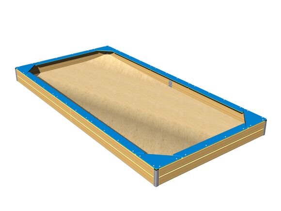 Ülőkék a homokozó teljes kerületére 4x2 m SP420DB - kék