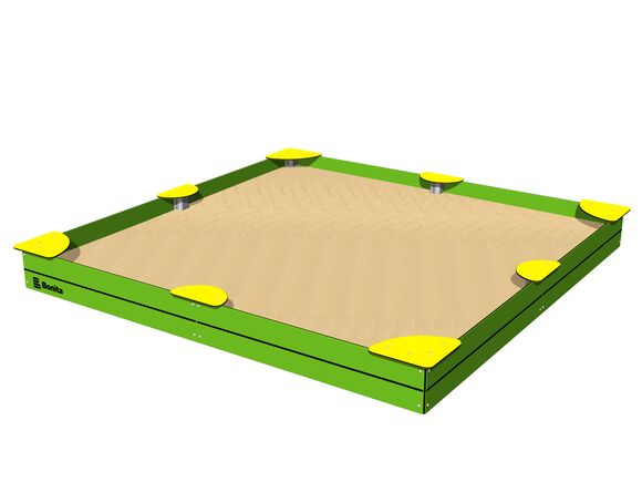 Homokozó ülőkékkel 3x3 m PIP3030GY