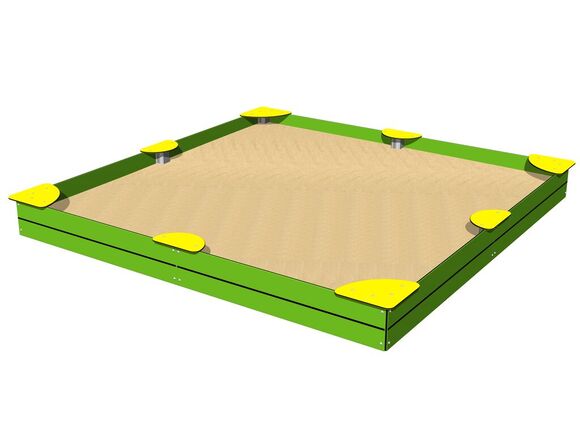 Homokozó ülőkékkel 3x3 m PIH3030LY
