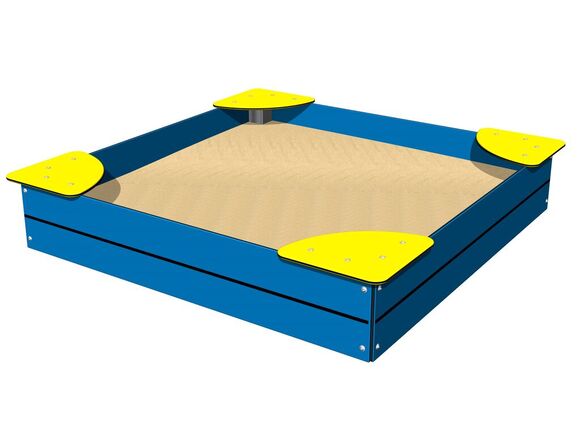 Homokozó ülőkékkel 1,5x1,5 m PIH1515BY
