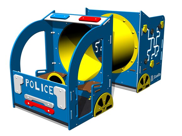 Rendőrautó PP111K - teljes fémszerkezet