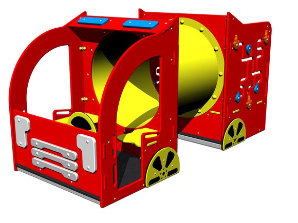 Tűzoltó autó PP100K - teljes fémszerkezet