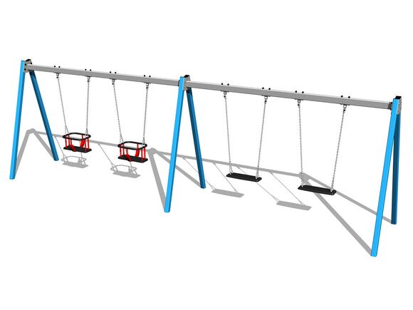 Láncos négyes hinta RH6412KB - kék (szab. mag. 1,0 m)
