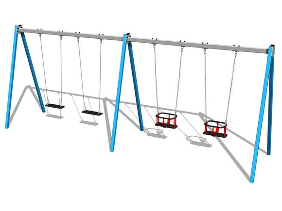 Láncos négyes hinta RH6412KB - kék (szab. mag. 1,5 m)