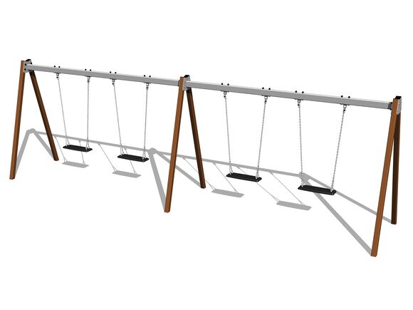 Láncos négyes hinta RH6411KW - barna (szab. mag. 1,0 m)