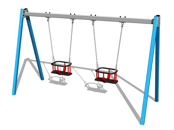 Láncos dupla hinta RH6213KB - kék (szab. mag. 1,0 m)