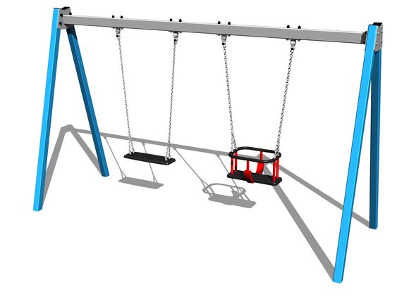 Láncos dupla hinta RH6212KB - kék (szab. mag. 1,0 m)