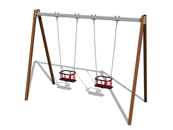 Láncos dupla hinta RH6213KW - barna (szab. mag. 1,5 m)