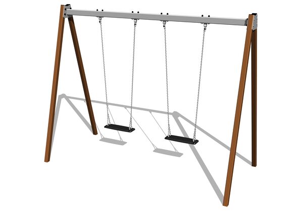 Láncos dupla hinta RH6211KW - barna (szab. mag. 1,5 m)