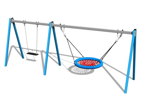 Láncos dupla hinta RH6221KB - kék (szab. mag. 1,0 m)