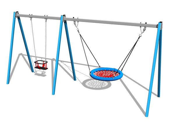 Láncos dupla hinta RH6222KB - kék (szab. mag. 1,5 m)