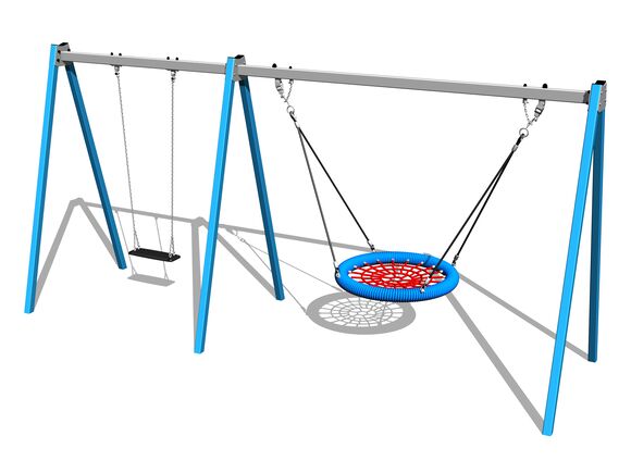 Láncos dupla hinta RH6221KB - kék (szab. mag. 1,5 m)