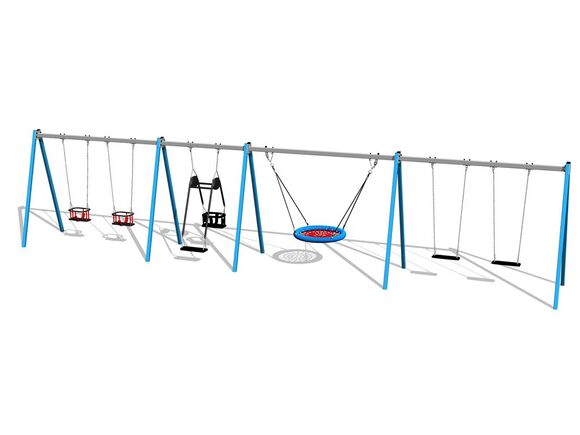 Láncos hatos csoportos hinta RH6621KB - kék (szab. mag. 1,5 m)
