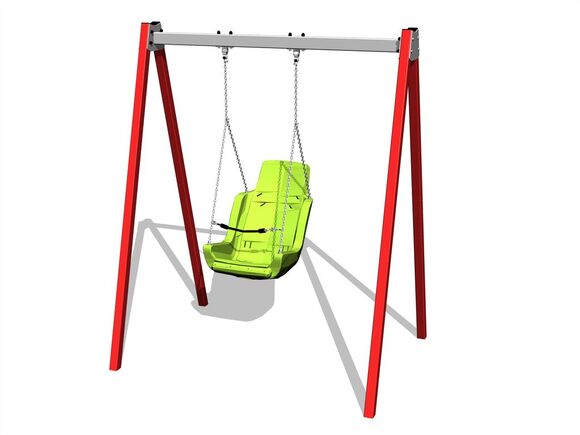 Láncos hinta RH6114KR - piros (szab. mag. 1,5 m)