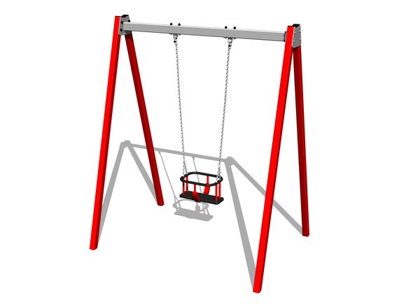 Láncos hinta RH6112KR - piros (szab. mag. 1,5 m)