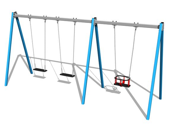 Láncos hármas hinta RH6312KB - kék (szab. mag. 1,5 m)