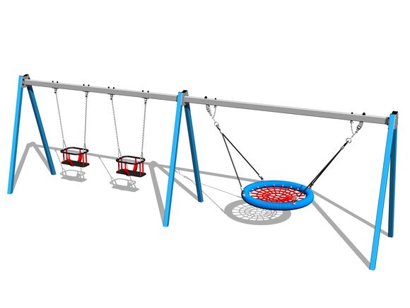 Láncos hármas hinta RH6323KB - kék (szab. mag. 1 m)