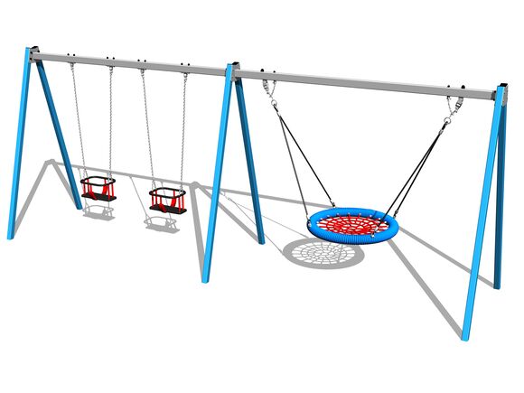 Láncos hármas hinta RH6323KB - kék (szab. mag. 1,5 m)