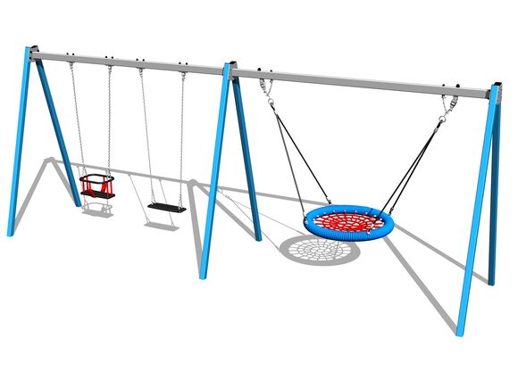 Láncos hármas hinta RH6322KB - kék (szab. mag. 1,5 m)