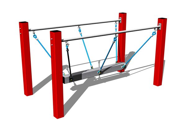 Kötélhíd LL101KR - piros (szab. mag. 1 m)