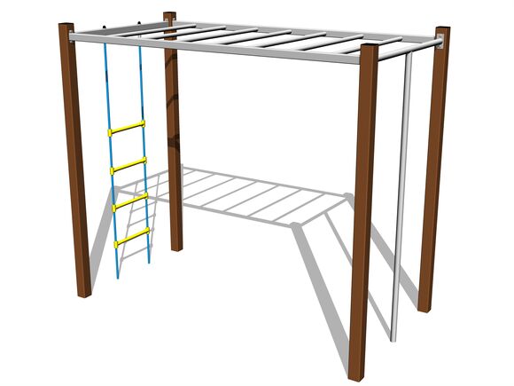 Mászó összeállítás - barna