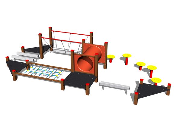 Ügyességi pálya SD101KW - barna