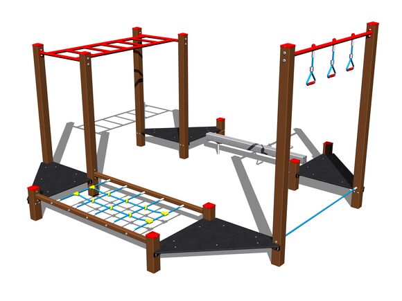 Ügyességi pálya SD104KW - barna