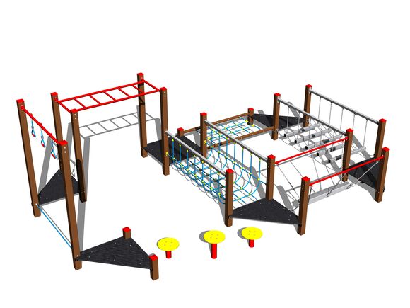 Ügyességi pálya SD105KW - barna