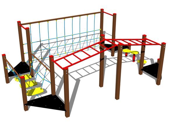 Ügyességi pálya SD107KW - barna